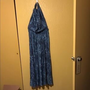 Noa Noa Blue Halter Maxi Dress